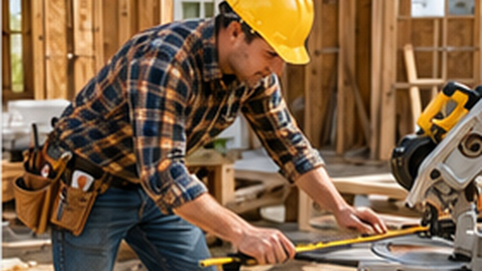 Professional contractor at a jobsite