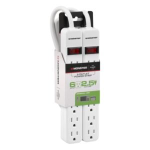 Power Strip 2.5' 6Outl
