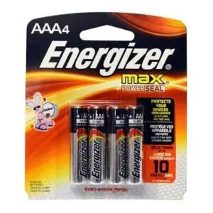 Battery AAA Energizer 4-Pack