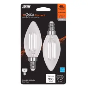 Fil LED Bulb B10 E12 10W