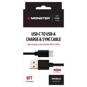 Charge&Sync Cable 6' Black