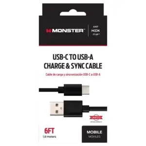 Charge&Sync Cable 6' Black