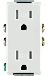 Outlet Duplex 15A White