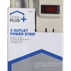 Power Strip 2' 4Outl