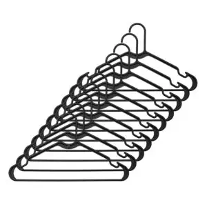 Hanger Plastic Blck 10-Pack