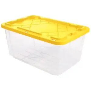 Storage Box 27G Clear/Yellow