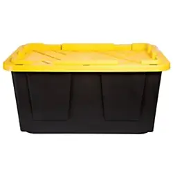 Storage Tote Black/Yellow 27G