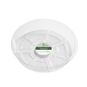 Plant Saucer Rnd Clear 8"