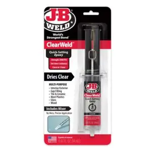 J-B Weld Clear Weld High Strength Epoxy Clear Syringes 0.47 oz