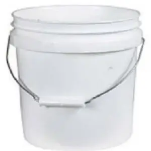 Gal White Plastic Pail