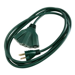 3Outl Ext Cord 10' Green