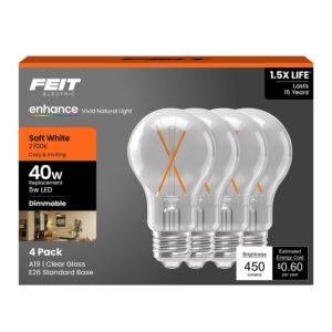 Fil LED Bulb A19 E26 9W