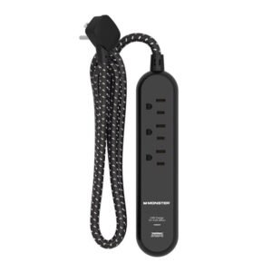 Power Strip W/USB 4' 3Ou