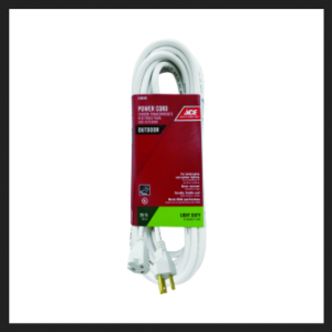 Ext Cord 25' White