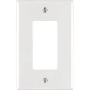 Leviton Decora White 1 gang Nylon Decorator Wall Plate 1 pk