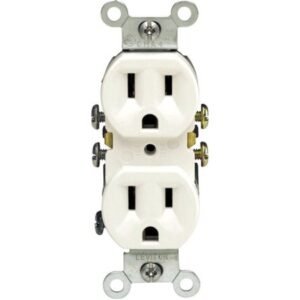 Outlet Duplex 15A White