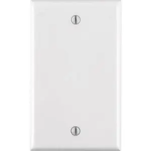 Wall Plate 1G White Blnk