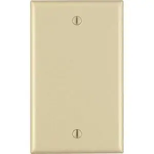 Wall Plate 1G Ivory Blnk