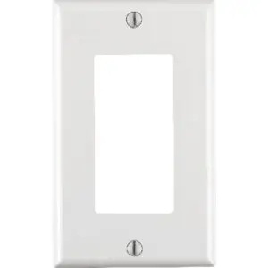 Leviton Decora White 1 gang Thermoset Plastic Decorator Wall Plate 1 pk