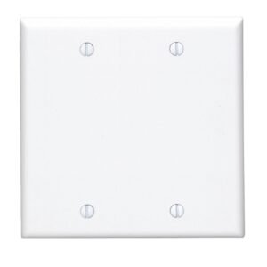 Wallplat Blank 2G White