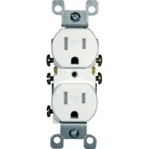 Outlet Duplex 15A White