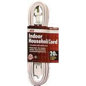 Ext Cord 20' White