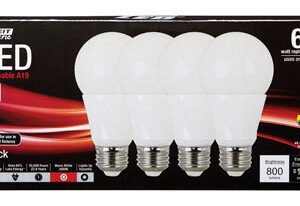 LED A19 E26 Bw 60W 4-Pack