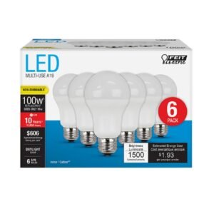 LED A19 E26 Dl 100W 6-Pack