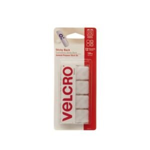 Velcro Square Sticky White