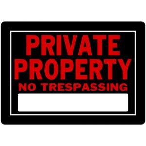 Sign No Trspass 10X14"