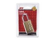 Padlock 1-3/16" Brass