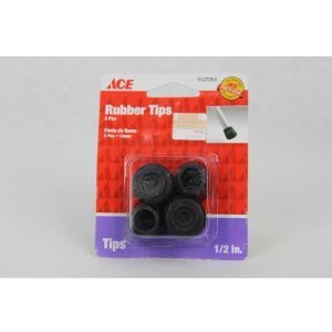 Tip Leg Rbbr Black 1/2"Cd4