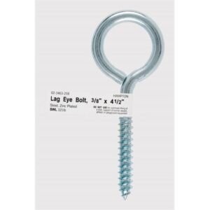 Bolt Eye Lag 3/8"X4-1/2"