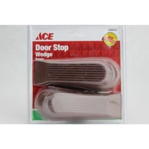 Door Stop Wedge 5"Br 2-Pack