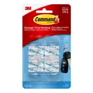Hooks Mini Clear 6-Pack