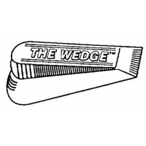 Wedge Door Stop Brn 5"