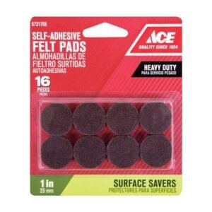 Pad Felt 1" Round 16-Pack