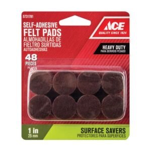 Pad Felt 1" Rnd 48-Pack