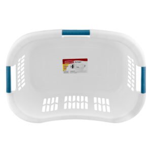 Laundry Basket Blue/White