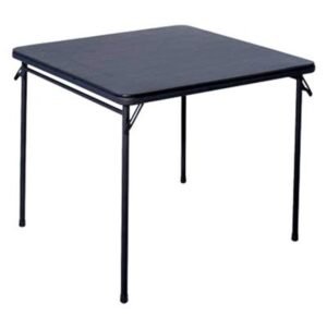 Folding Table 34"Sqr Black