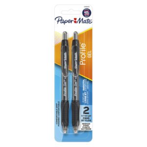 Gel Pen Black 2-Pack Paperma