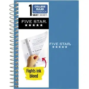 Notebook College 5X7 Ast