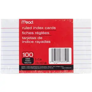 Index Cards 3X5" White