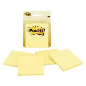 Post-It Note Yellow 4-Pack